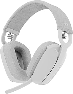 Logitech Zone Vibe 100 Lightweight Wireless Headphones with Noise Cancelling Mic – Advanced Multipoint Bluetooth Earbuds, …