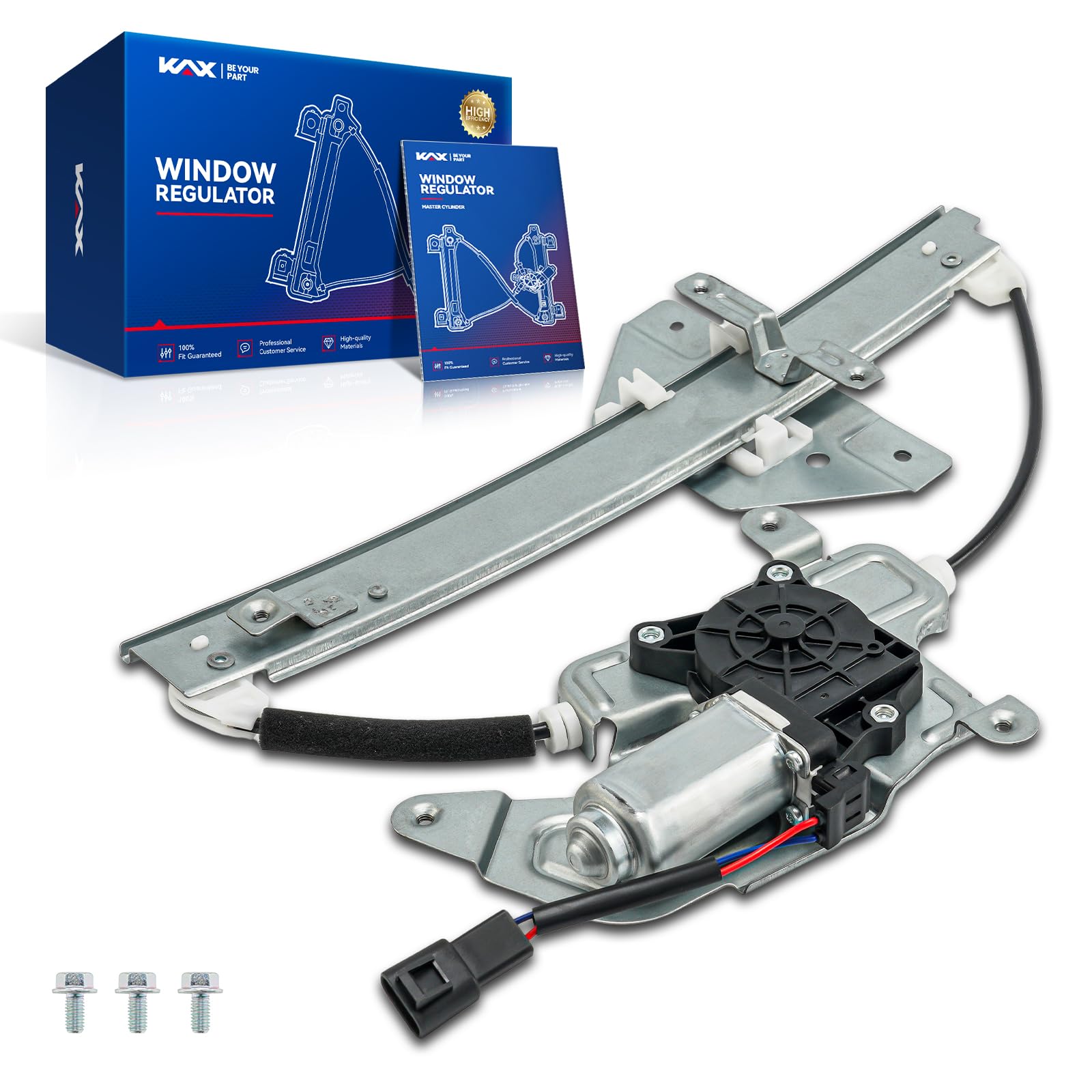 KAX Rear Left Power Window Regulator w/Motor Fit for Grand Am 1999-2005