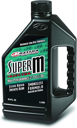 Maxima Racing Oils 28901-2PK Super M Inyector 2-Stroke PremixInyector Aceite 1L Botella, 2-Pack