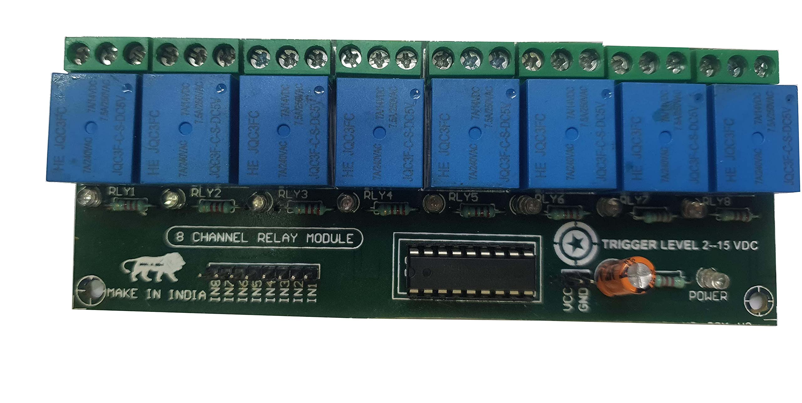 Easy Electronics 8 Channel 5V Relay Module With Opto coupler for Arduino PIC AVR ARM Raspberry