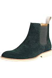 green suede chelsea boots mens