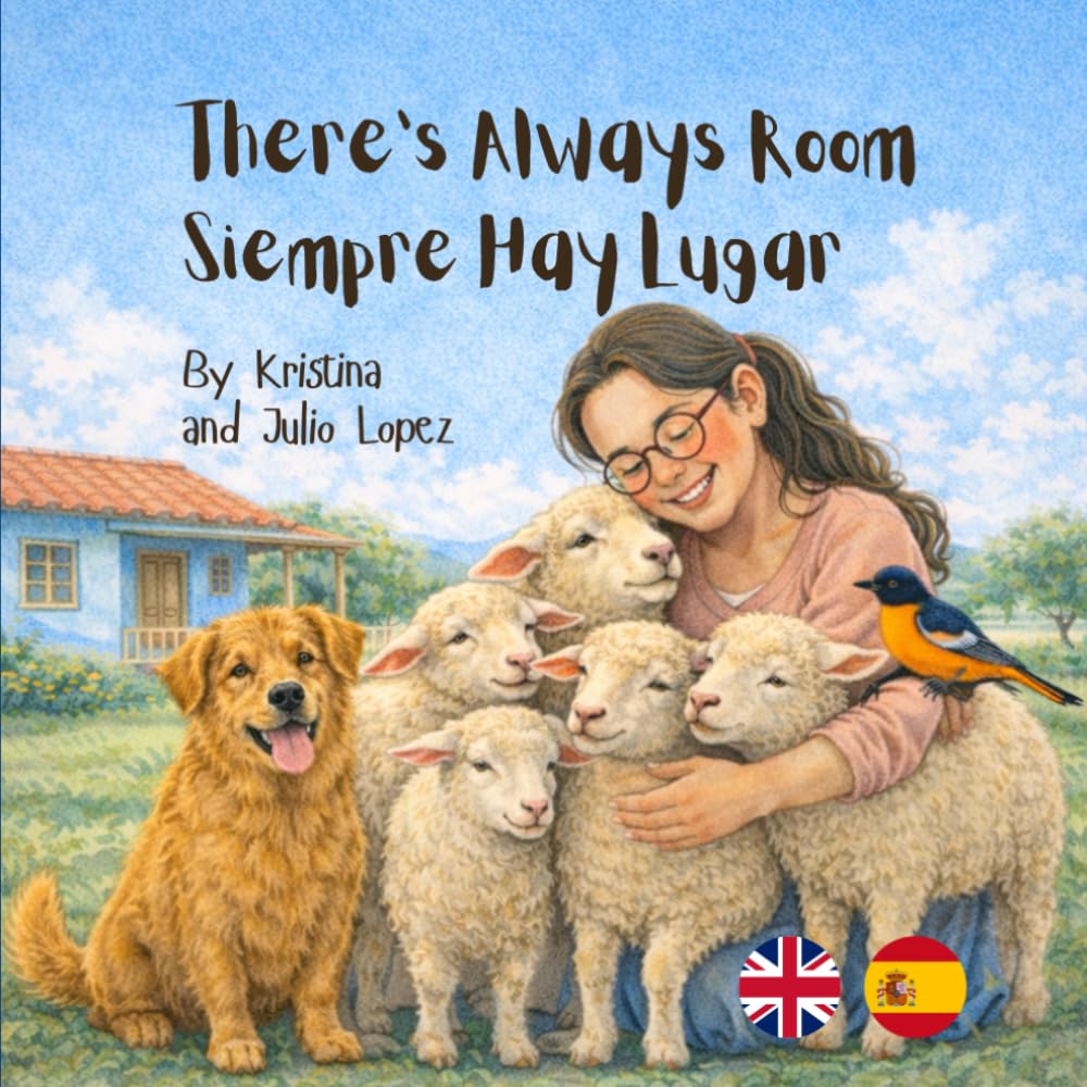 There’s Always Room - Siempre Hay Lugar: A Bilingual English–Spanish Children’s Picture Book About Kindness and Sharing. Un libro bilingüe sobre la amabilidad, compartir y hacer espacio para todos.