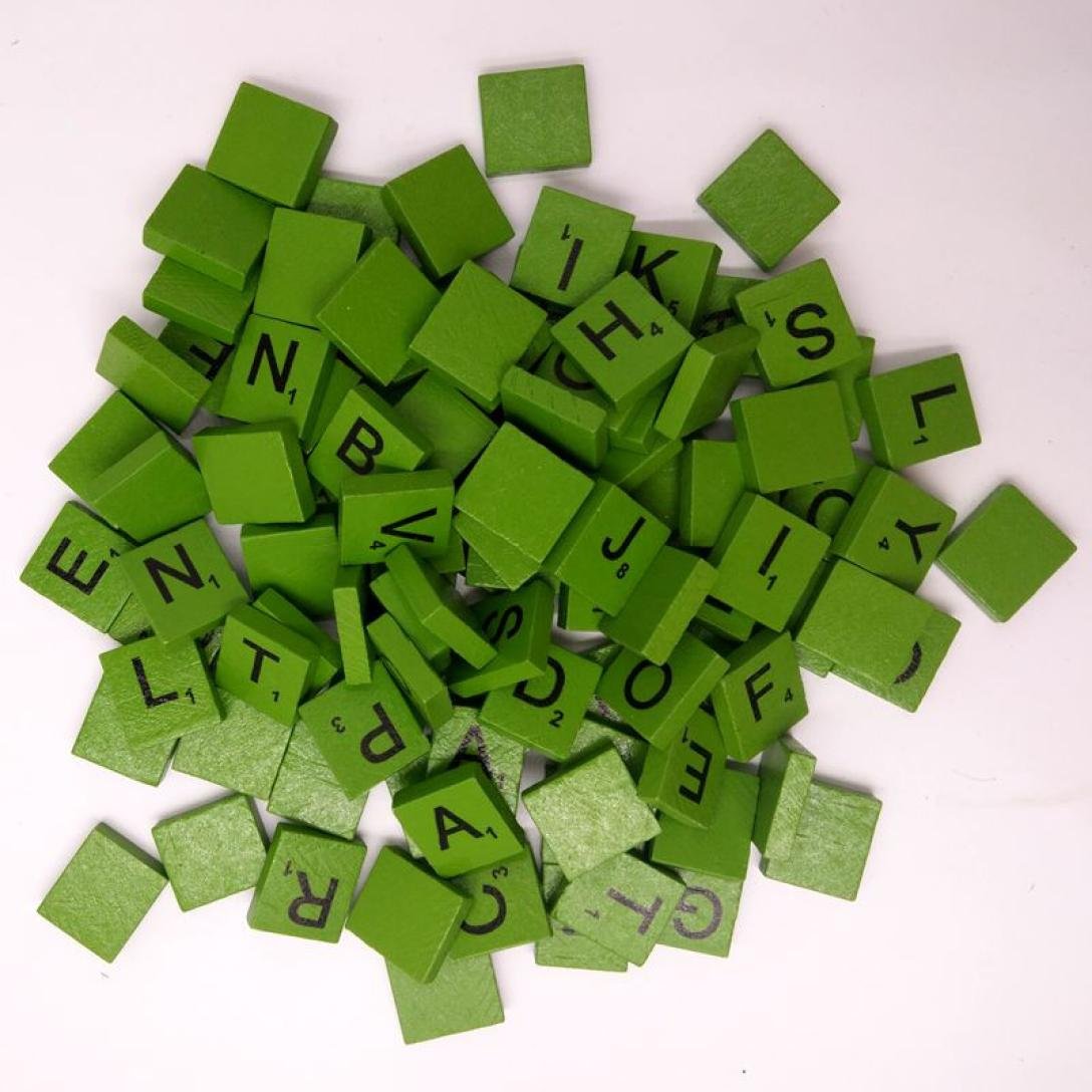 Buy Wood Alphabet Tiles, Transer 100PC Wooden Scrabble Wood Alphabets