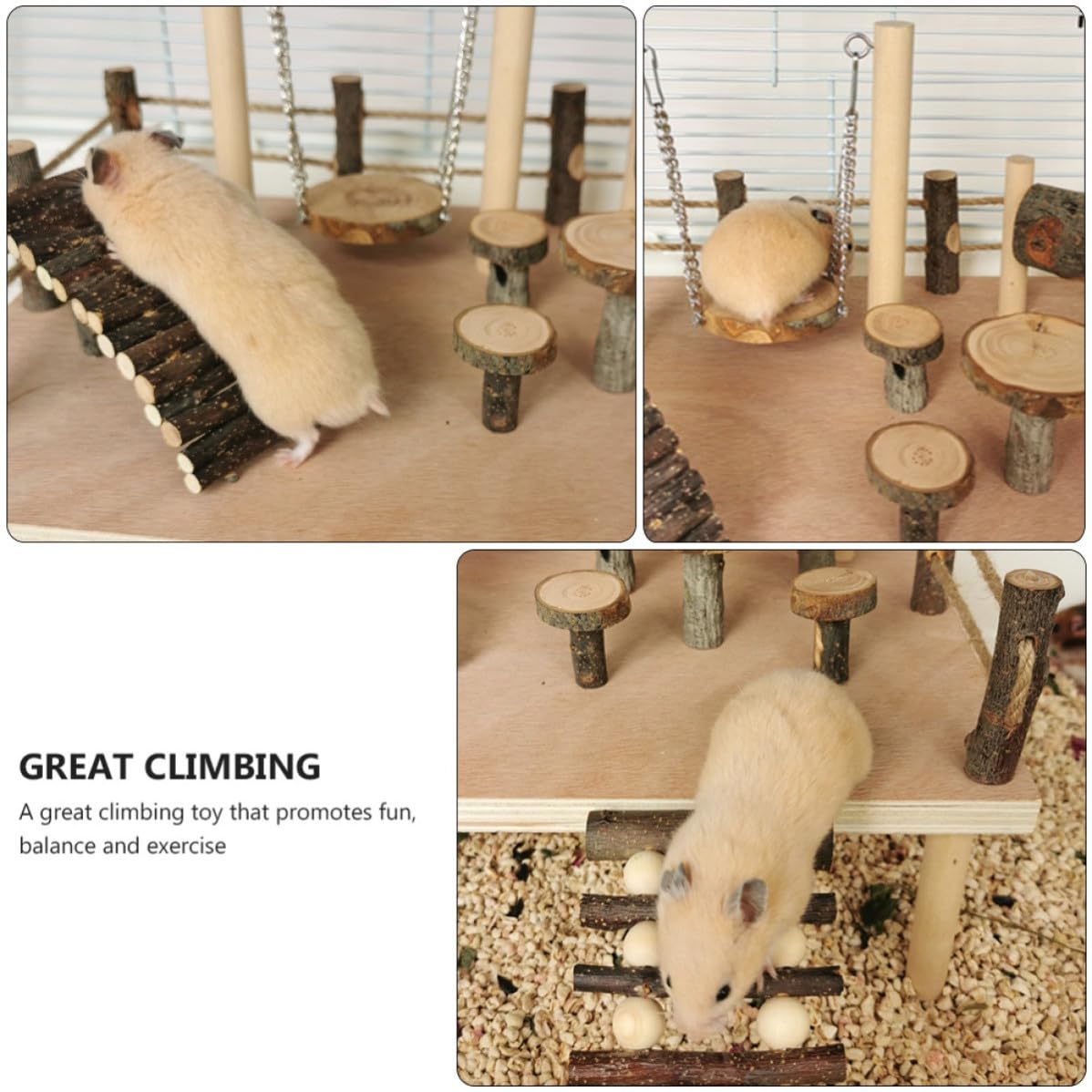 Hamster Kletterleiter für Balance und Bewegung