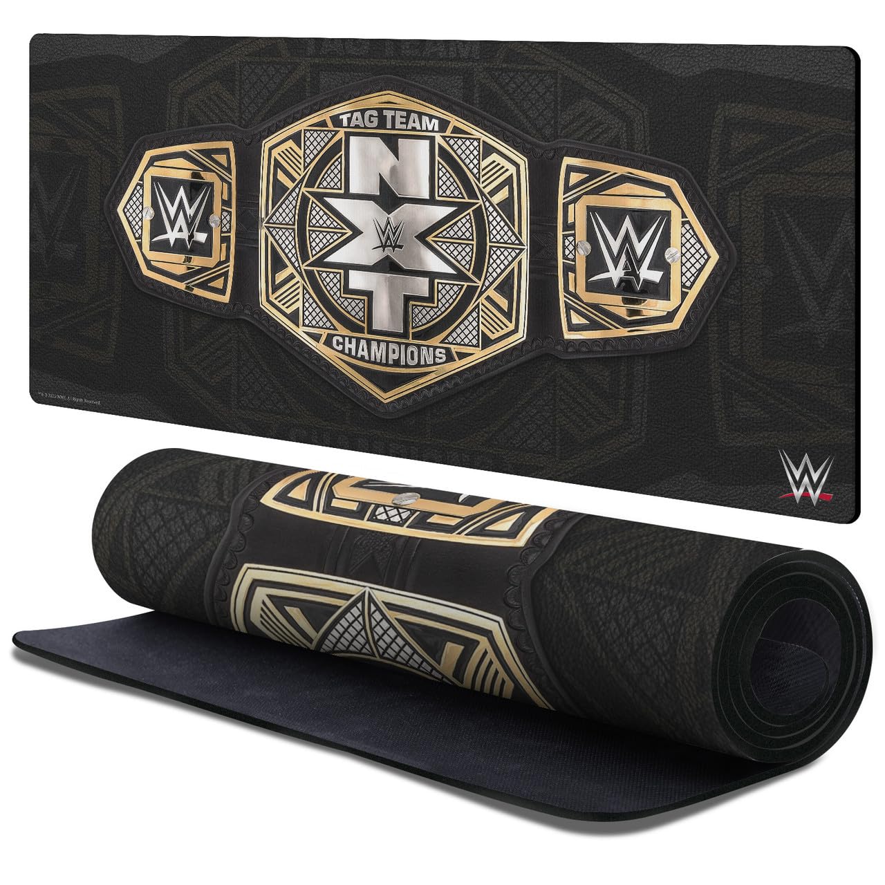 Head Case Designs Officially Licensed WWE NXT Tag Team Championship Title Belts 37.4 x 15.75 x 0.16 inches (900 x 400 mm) - XL Gaming Office Desk PC Keyboard Mouse Mat Pad