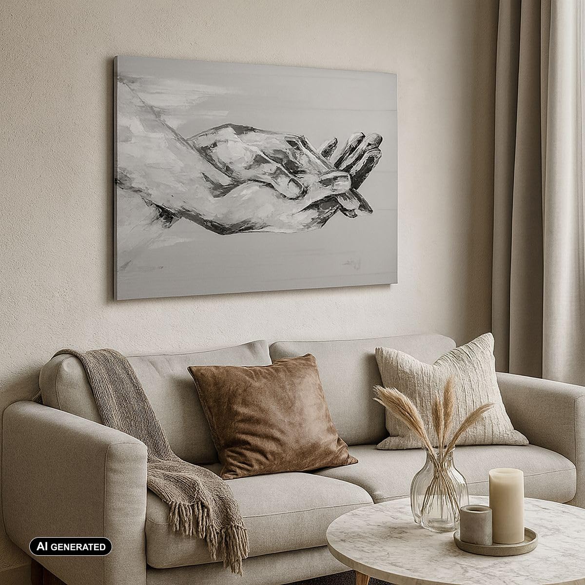 Lienzos decorativos 100x70cm Cuadro Sobre Lienzo Moderno Escrito A Mano Manos Blanco Y Negro Grande Dormitorio Cuadros Pared Imágenes Cuadros Decoracion Salon Wall Art Prints Decor AA100x70-4566