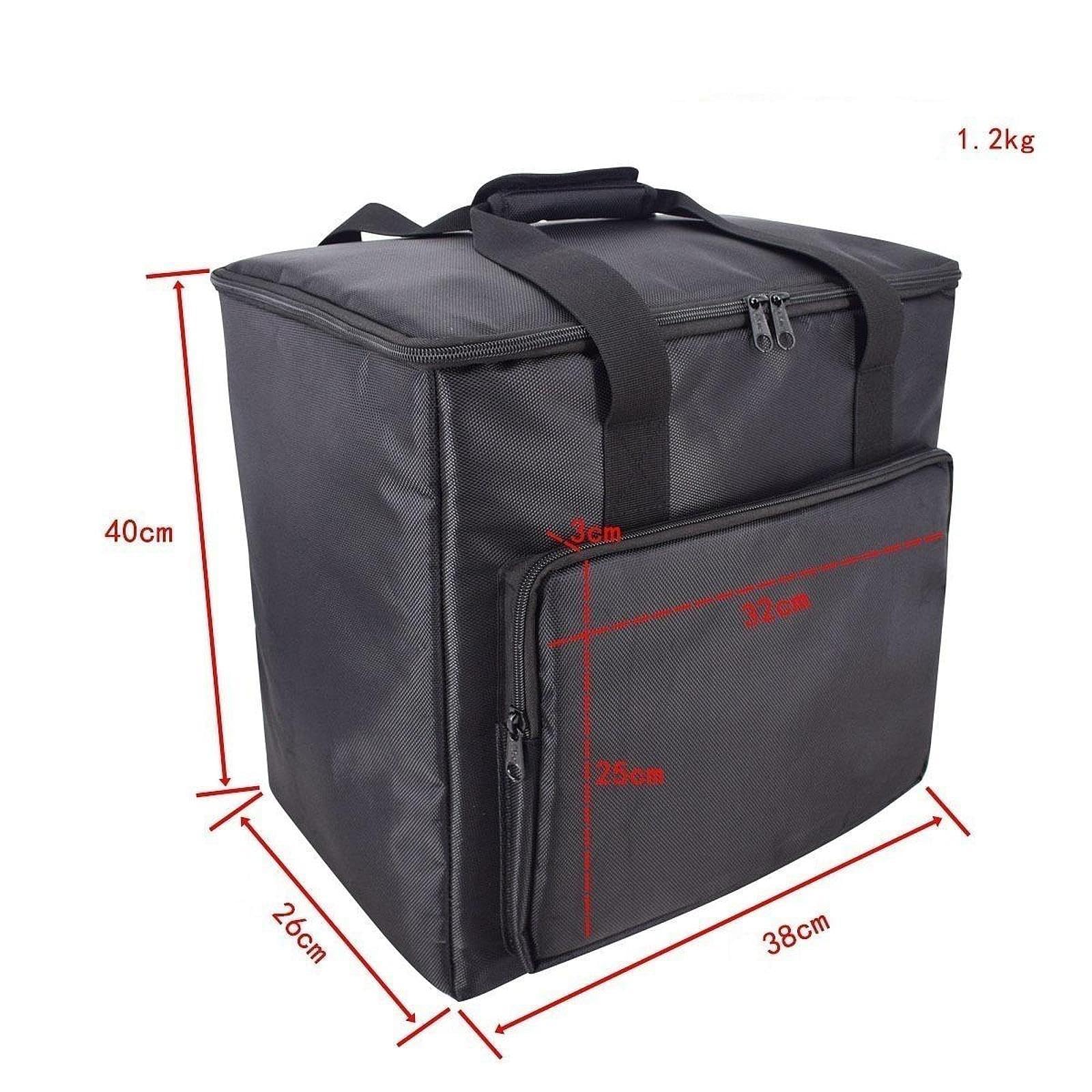 Bolsa para Torre de Escritorio Estuche para Ordenador de Funda para Pantalla Maletín Acolchado Desmontable Resistente Al Desgaste Ad