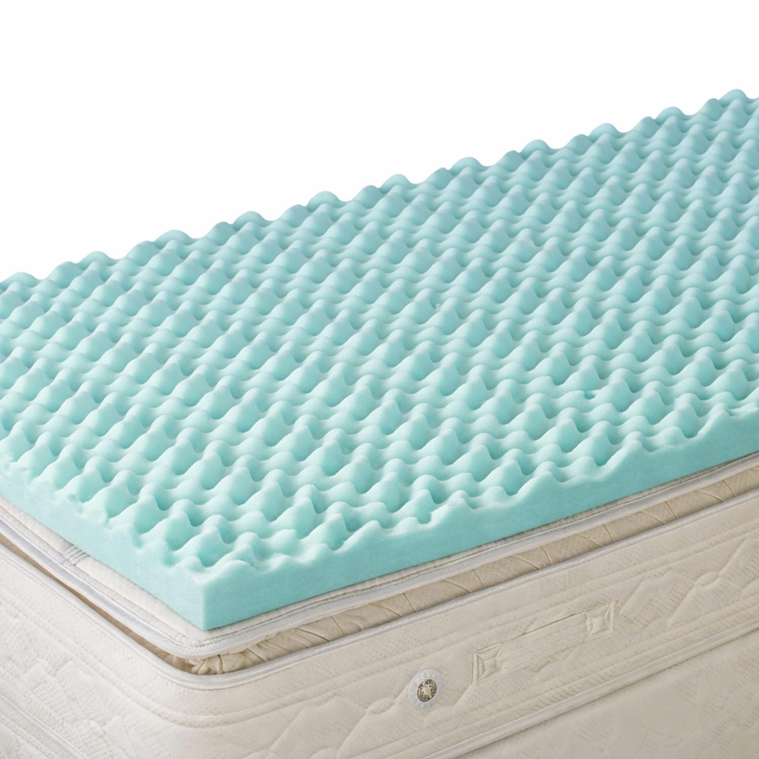 DMI Duro-Med 4 cale / 10 cm gruba niebieska podkładka na łóżko