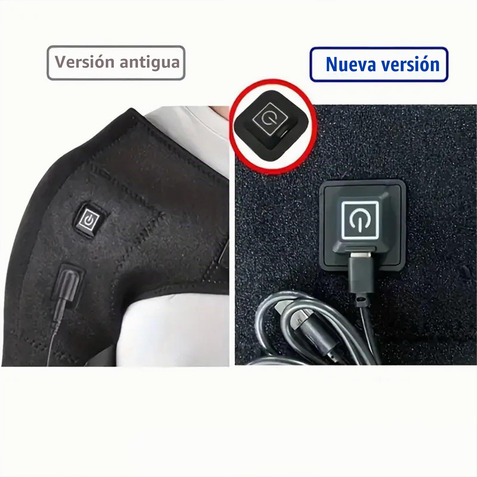 Soporte para manguito rotador, envoltura de hombro eléctrica, soporte de hombro calentado, hombro, soporte de manguito rotador, almohadilla térmica de hombro, soporte para lesiones de hombro