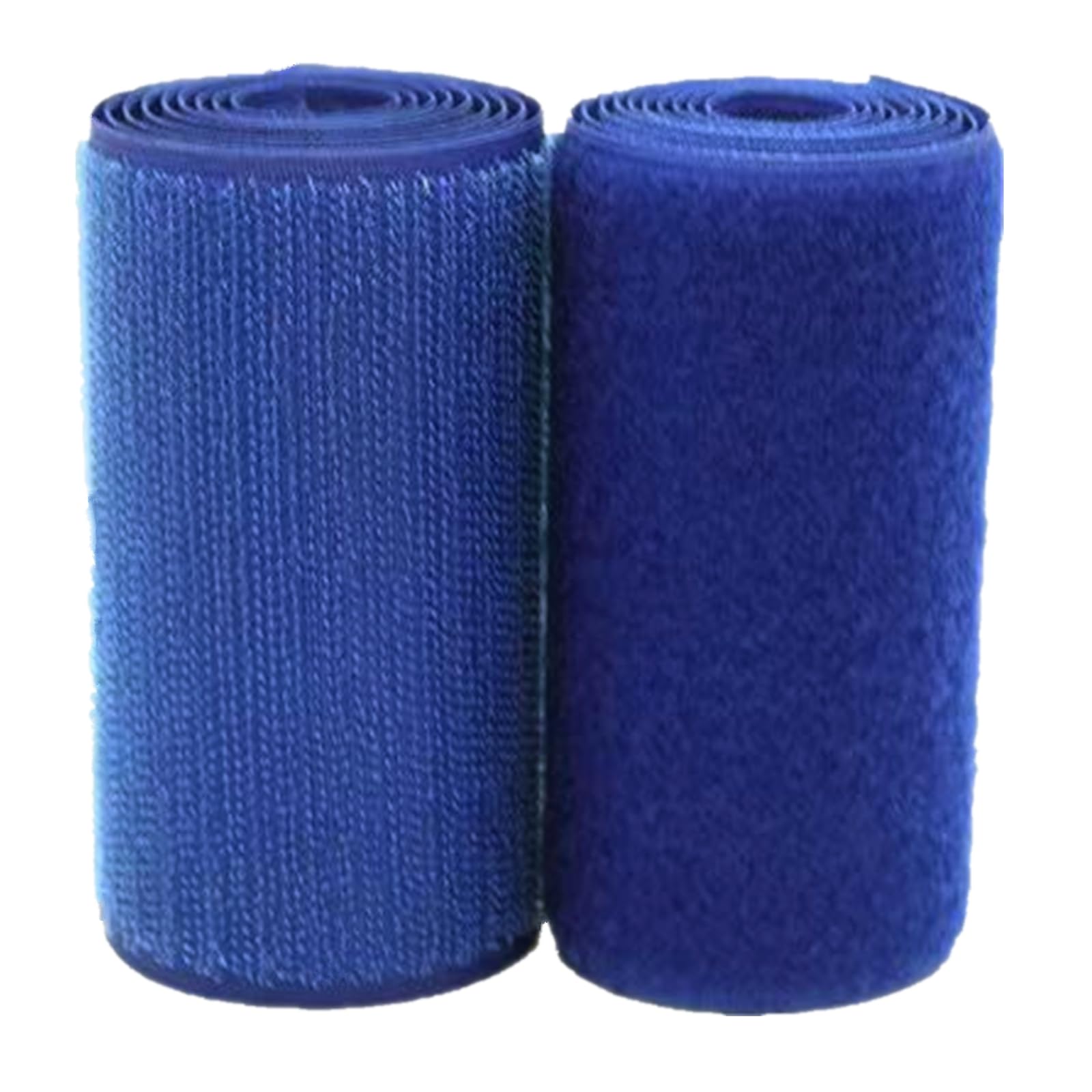 100mm Wide Hook and Loop Tape Sew On, Heavy Duty Blue Sewing Non Adhesive Strips Fastener Roll