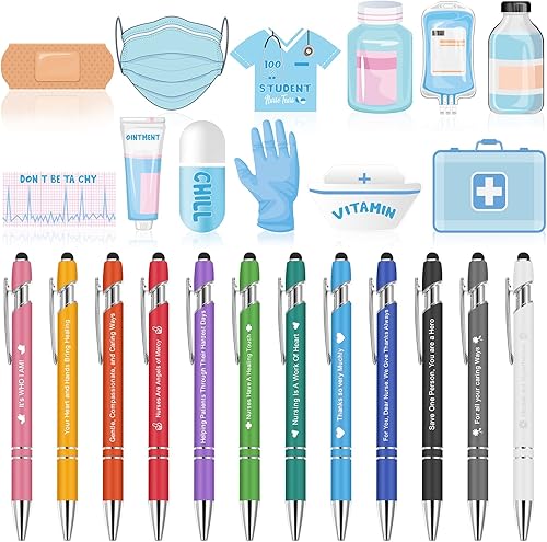 Miniatura 7 de Juego de 24 regalos divertidos que incluye blocs de notas divertidos bolígrafo a granel con tinta negra bonitas notas adhesivas con refranes para