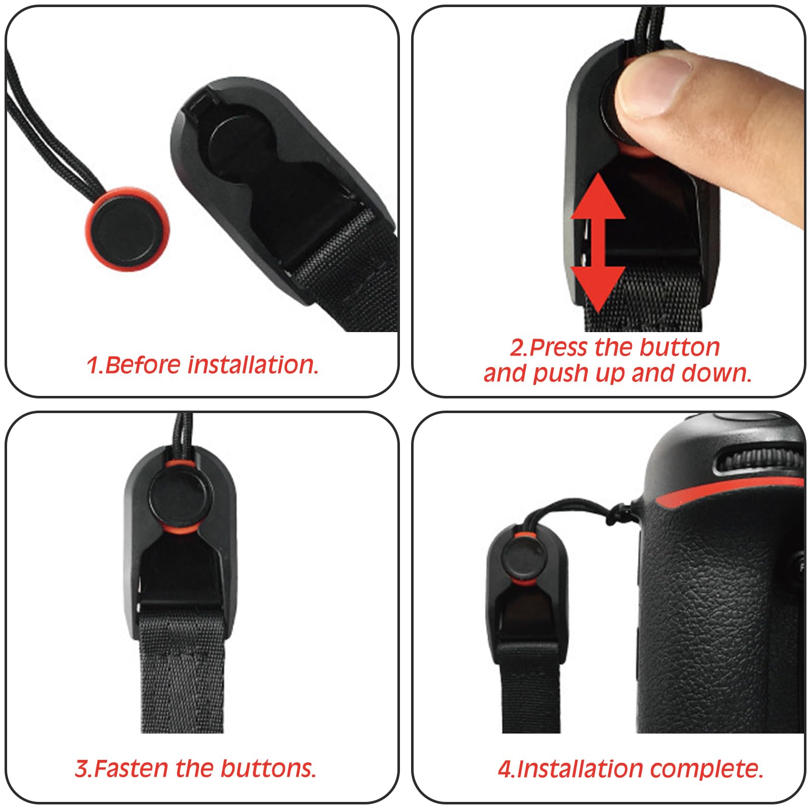 FOSDICK Camera Wrist Strap, Camera Hand Strap with Quick Release, Camera Strap Wrist - Image 3