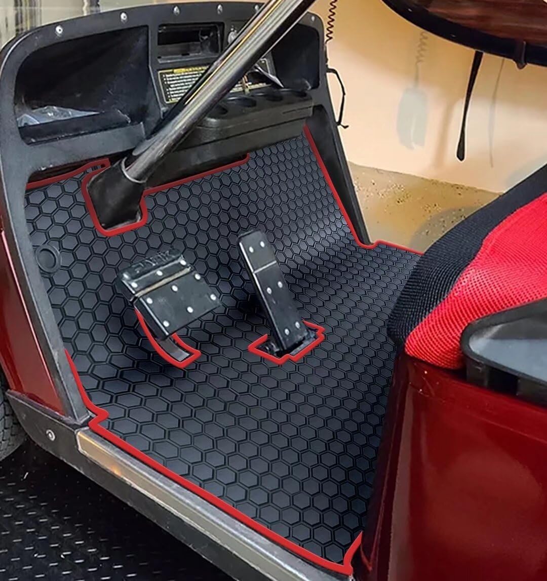 Golf Cart Floor Liner Mat Full Coverage Custom Fit for EZGO TXT (1994-2025),Express S4 (2012-2020),Cushman Workhorse,EX1 (2020),Valor,Navitas,Some Star Carts