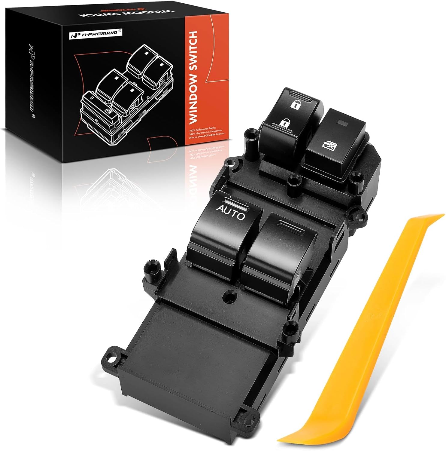 A-Premium Power Window Switch Compatible with Honda Accord 2008 2009 2010 2011 2012, Coupe, Left Driver Side