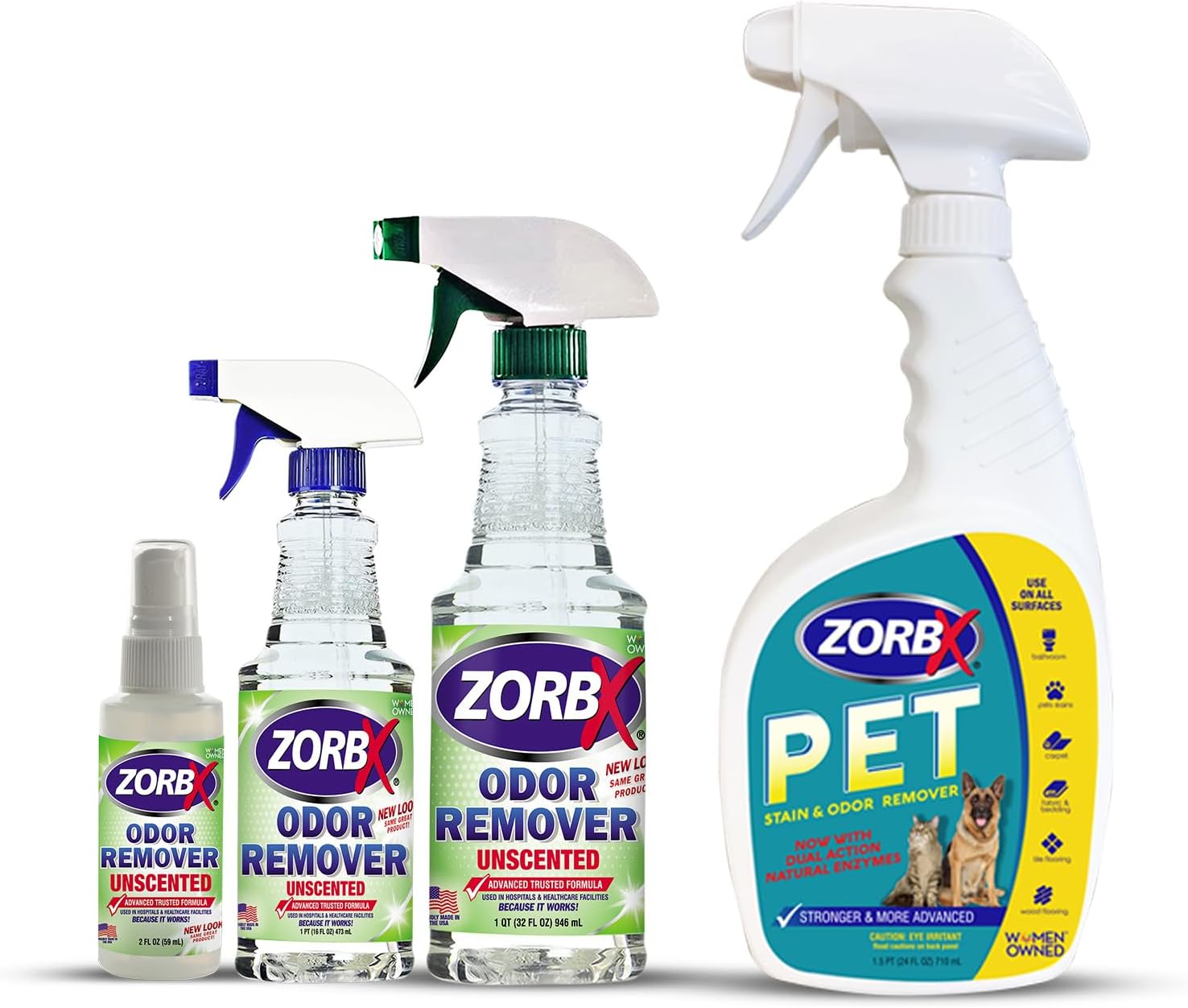 ZORBX Rapid Acting Odor Remover Bundle Includes Multipurpose Odor Remover Value