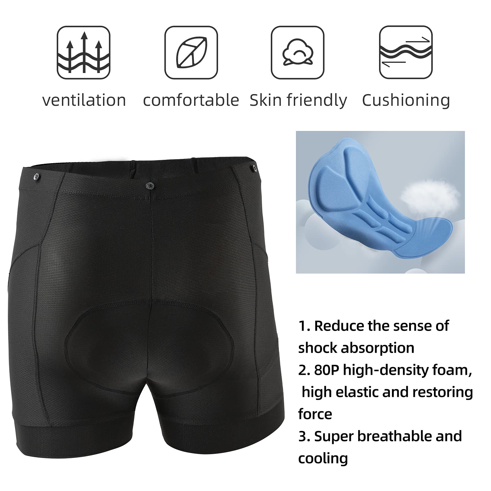ROCKBROS Herren Radsport-Anzüge Langarm Jacke + Hose mit Sitzpolster Atmungsaktiv Sommer/Herbst Fahrradbekleidung Set M-4XL