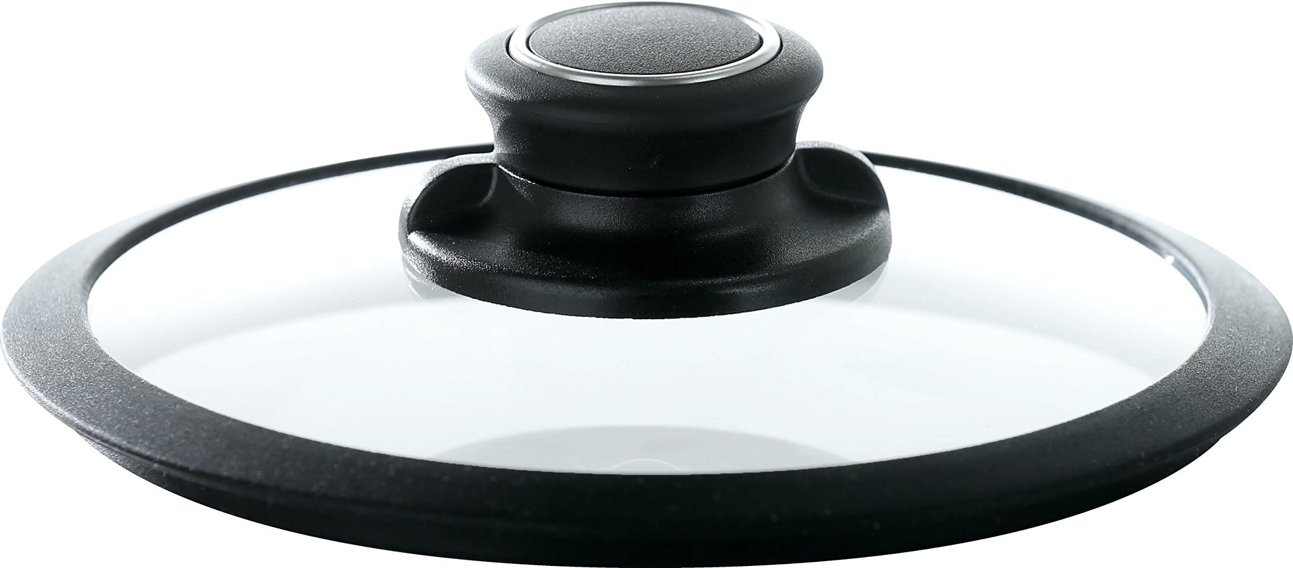 Frieling USA Black Cube Hybrid Stainless/Nonstick Cookware Tempered Glass Lid, 8-Inch Diameter