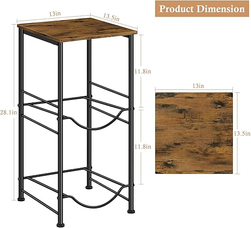 Miniatura 2 de Soporte para jarra de agua de 5 galones, dispensador de agua con estante superior, estante de almacenamiento para jarra de agua de 5 galones para