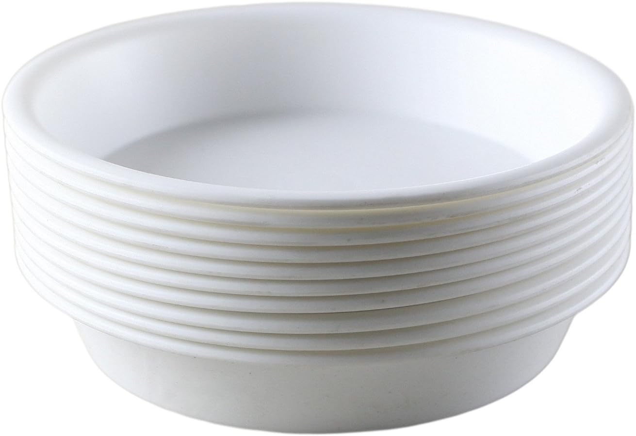 Truedays Multicolor Flower Plant Container Pot Saucer Trays Pallet,10-Pack,12-Inches,White