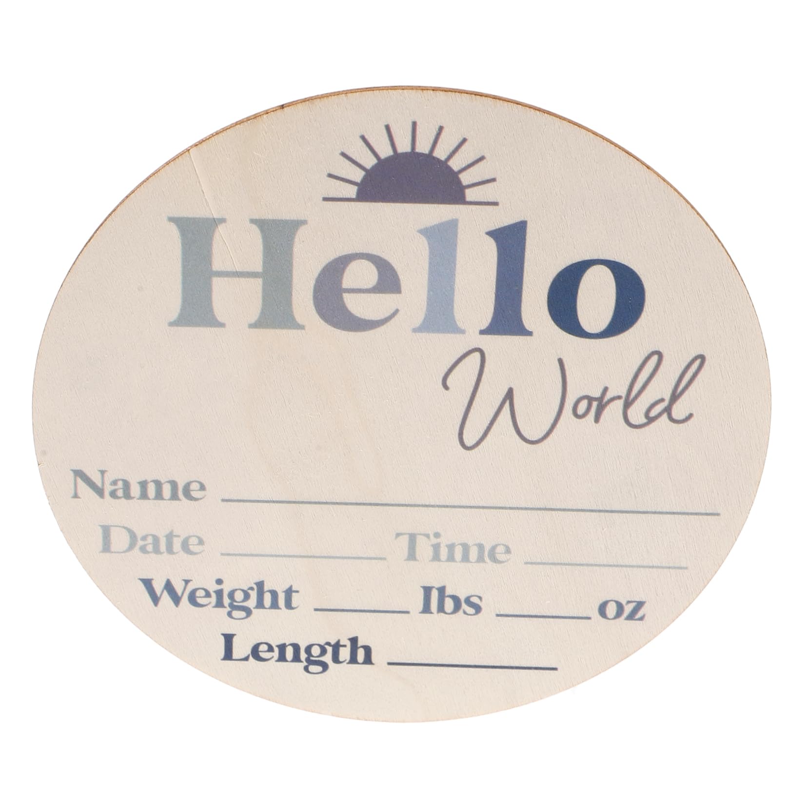 Toyvian Wooden Baby Growth Milestone Blocks Baby Arrival Sign Monthly Milestone Celebrations for Newborns