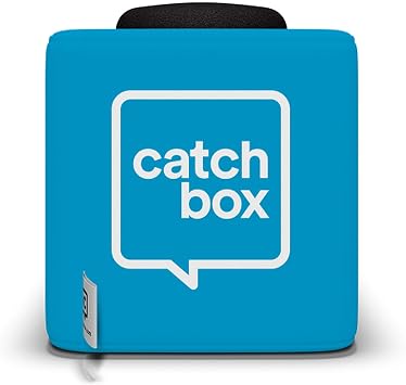 Catchbox Mod Throwable Microphone, Blue 2-Sides New Logo