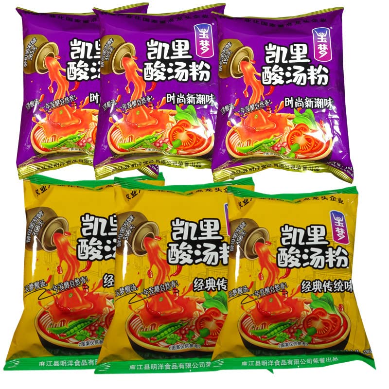 Amazon | 酸汤粉番茄酸辣粉袋装冲泡面方便速食贵州特产红酸汤米粉酸湯
