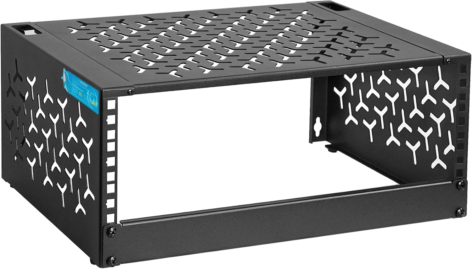 4U Wall-Mount & Desktop Server Rack, 12" Depth, Foldable with 1U Blank Panel - Open Frame for Shallow Servers/IT Gear/Switches &19" Standard Devices