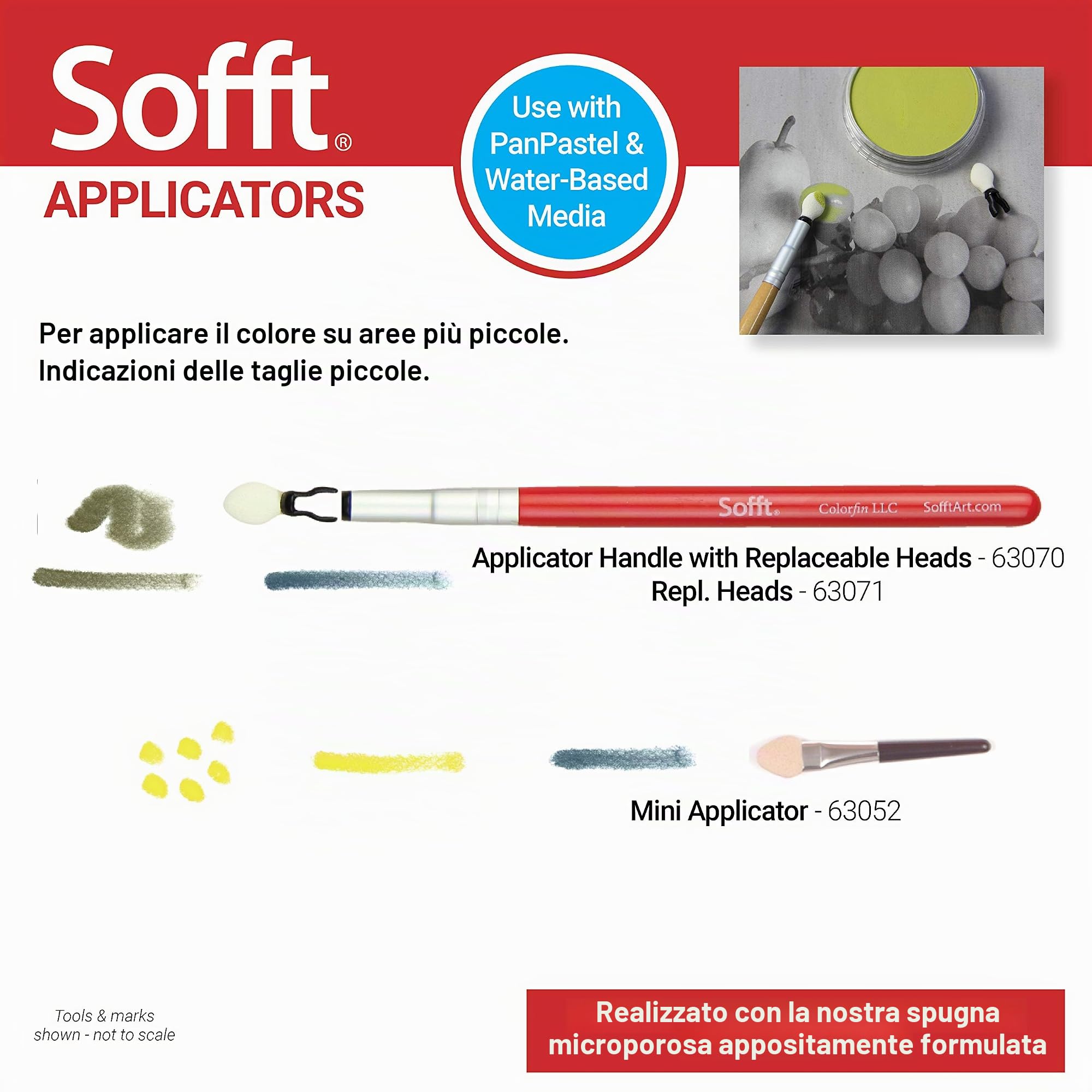 PanPastel Colorfin Sofft Tools Combinazione Set 44 pezzi, 44 pezzi (confezione da 1)