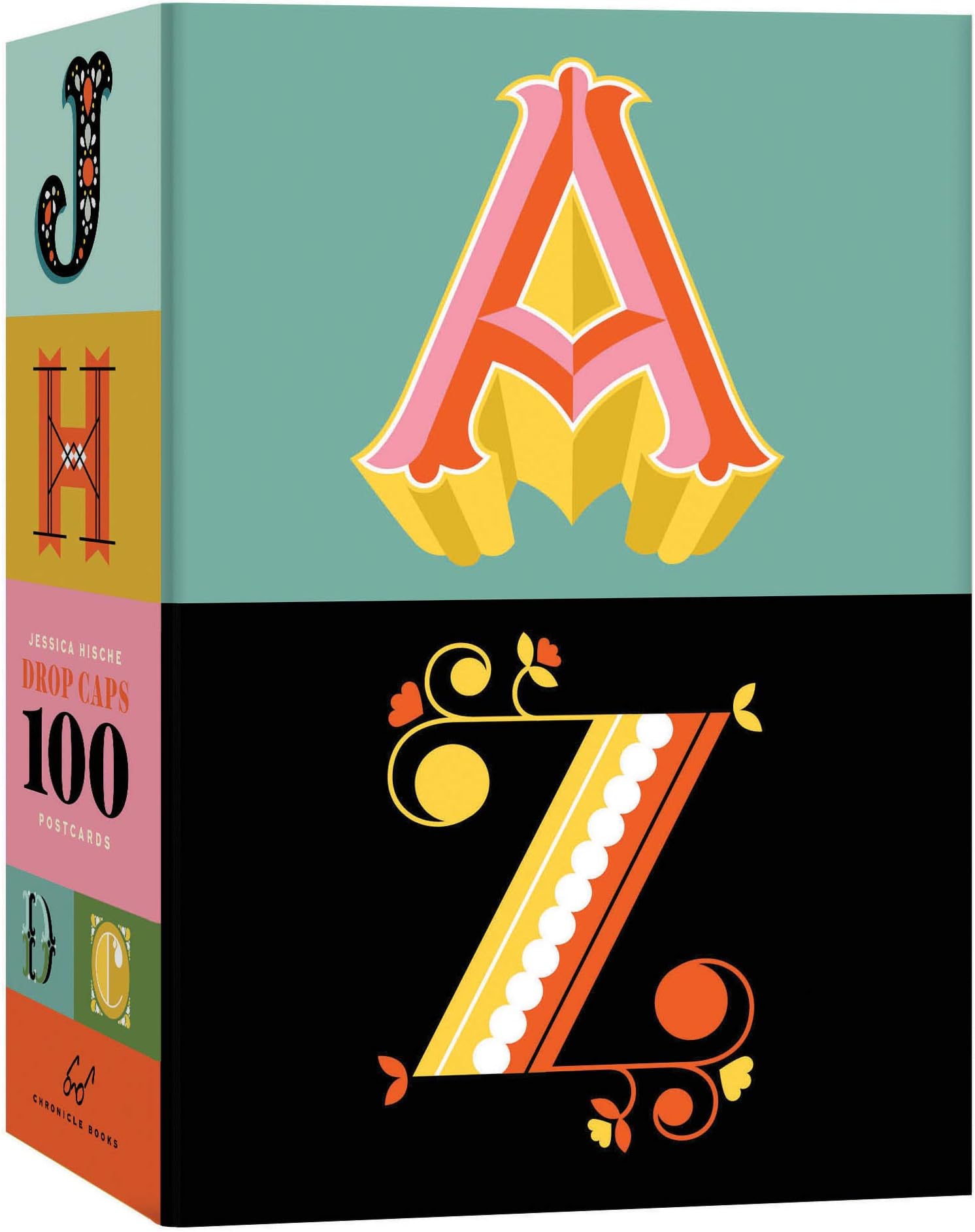 Amazon.com : Drop Caps: 100 Postcards (Jessica Hische Hand Lettered ...