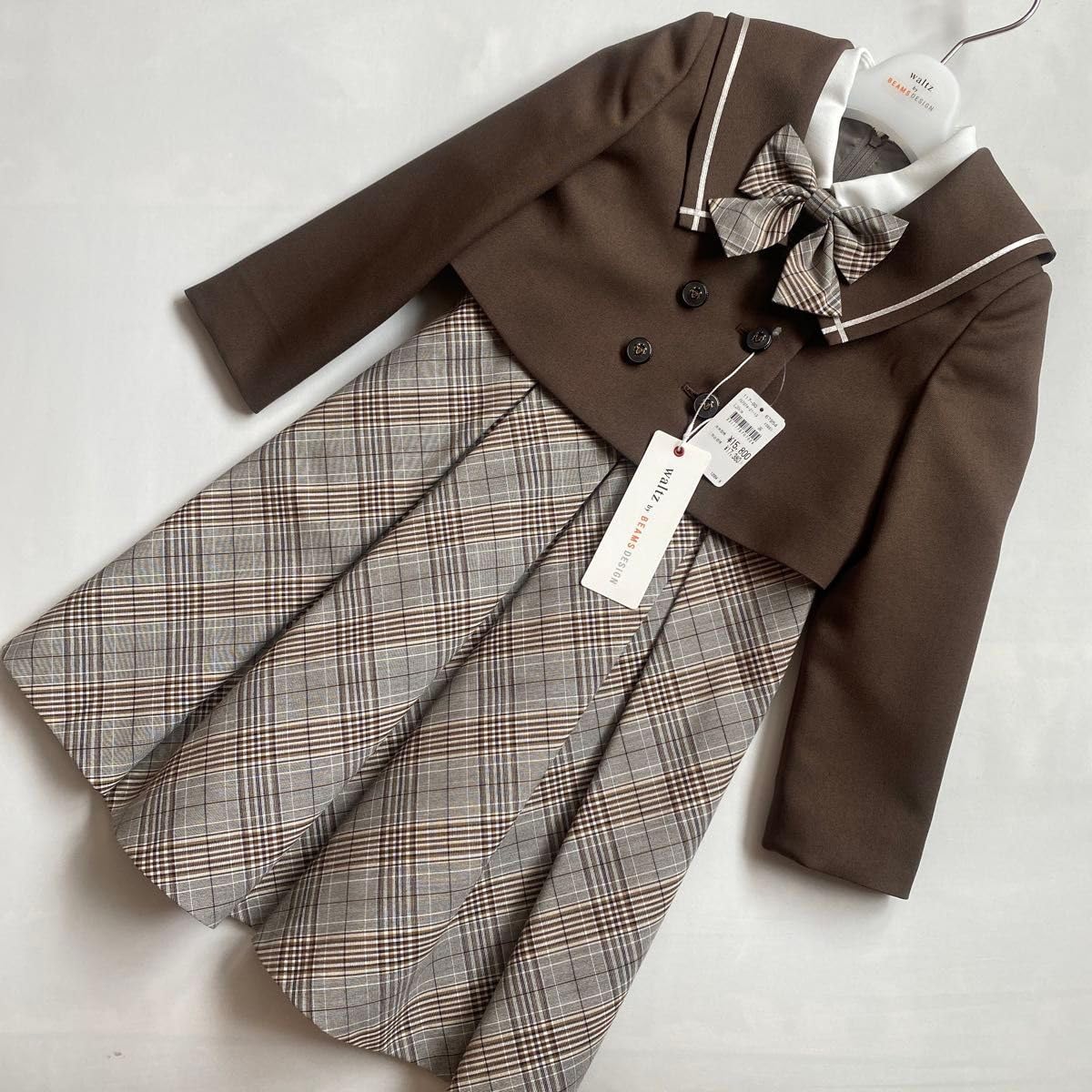 新品　ワルツビームス　卒園入学式　フォーマルアンサンブル　120【匿名配送】 新品 ワルツビームス 卒園入学式 フォーマルアンサンブル 120【匿名