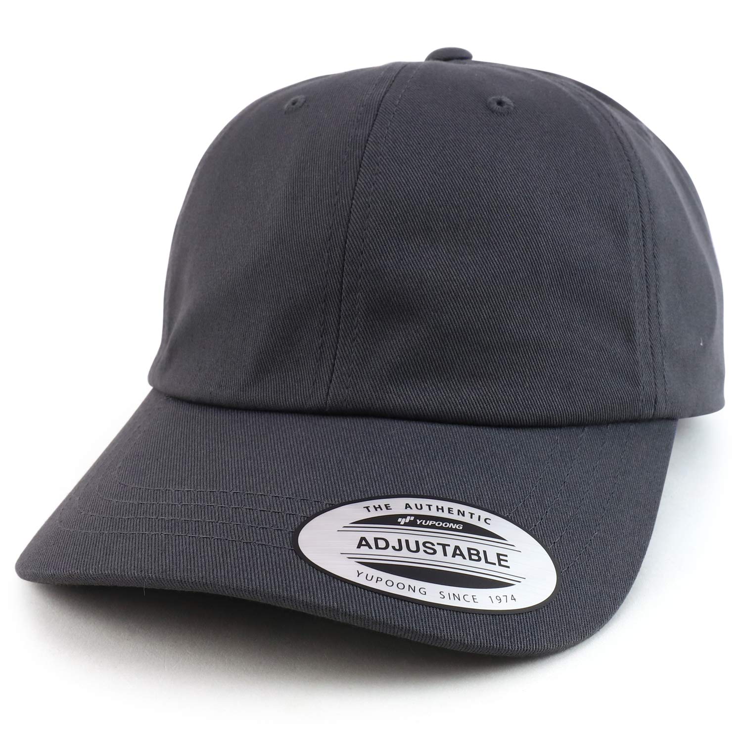 Trendy Apparel ShopOversize XXL Plain Unstructured Soft Crown Cotton Cap