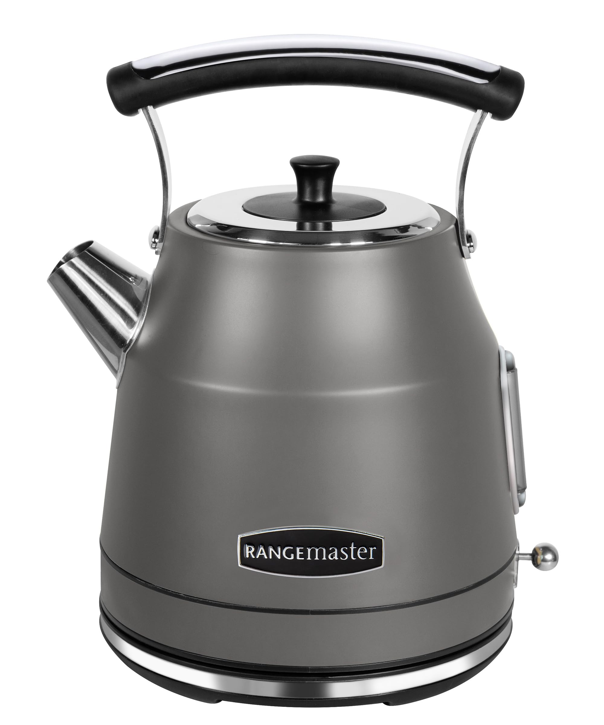 RangemasterRMCLDK201GY Grey Cordless Electric 1.7L 3kW Classic Kettle with Quick & Quiet Boil, Boil Dry Protection & 2 Year Guarantee (Grey)
