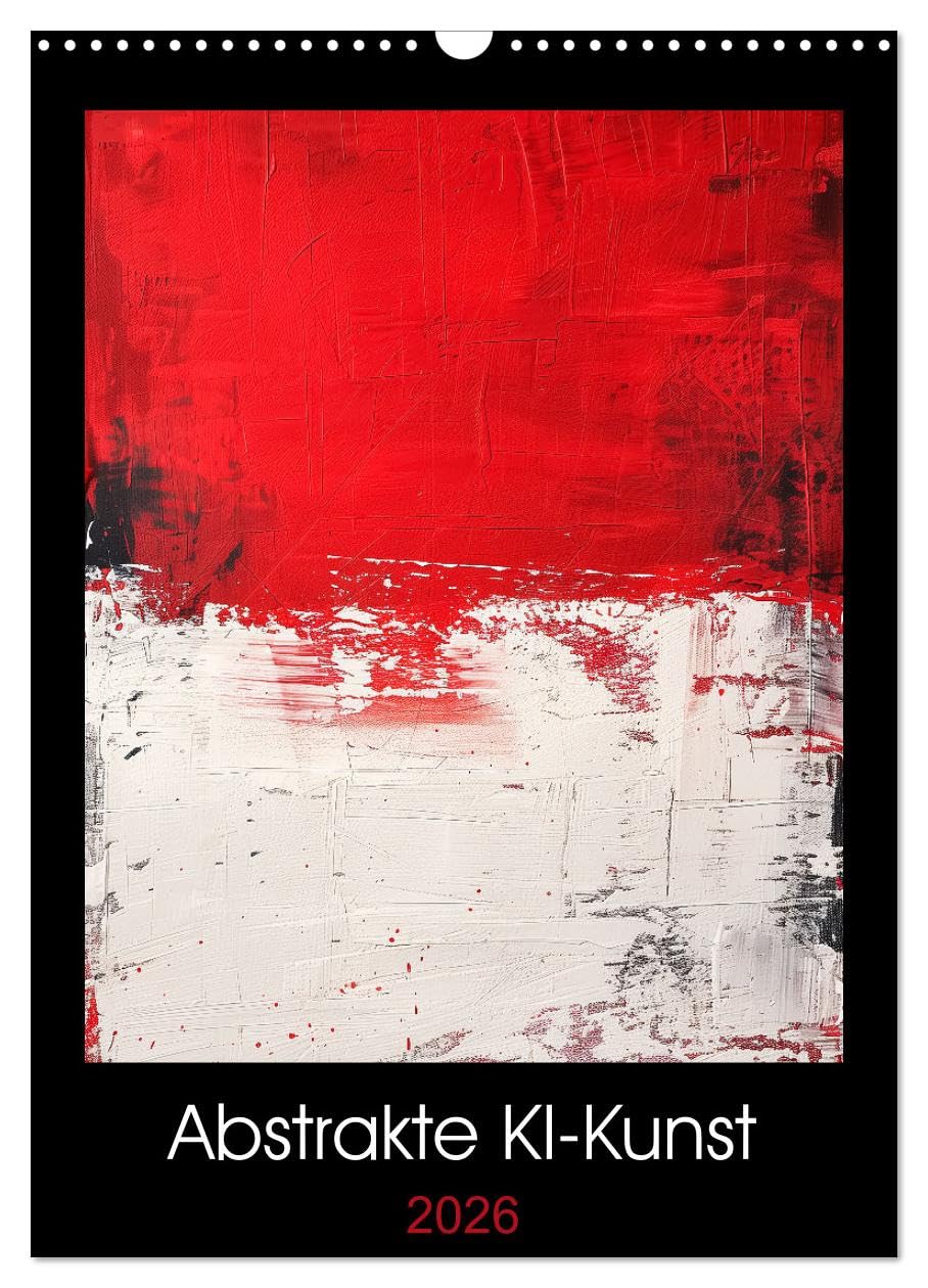 Abstract AI art UK-Version (Wall Calendar 2026 DIN A3 Portrait), CALVENDO 12 Month Wall Calendar