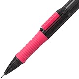 Pentel Quick Click Pop Mechanical Pencil, (0.7mm) Medium 2B Lead, Black Barrel W/Pink Trim Box of 12 (PD217AP) – view 3