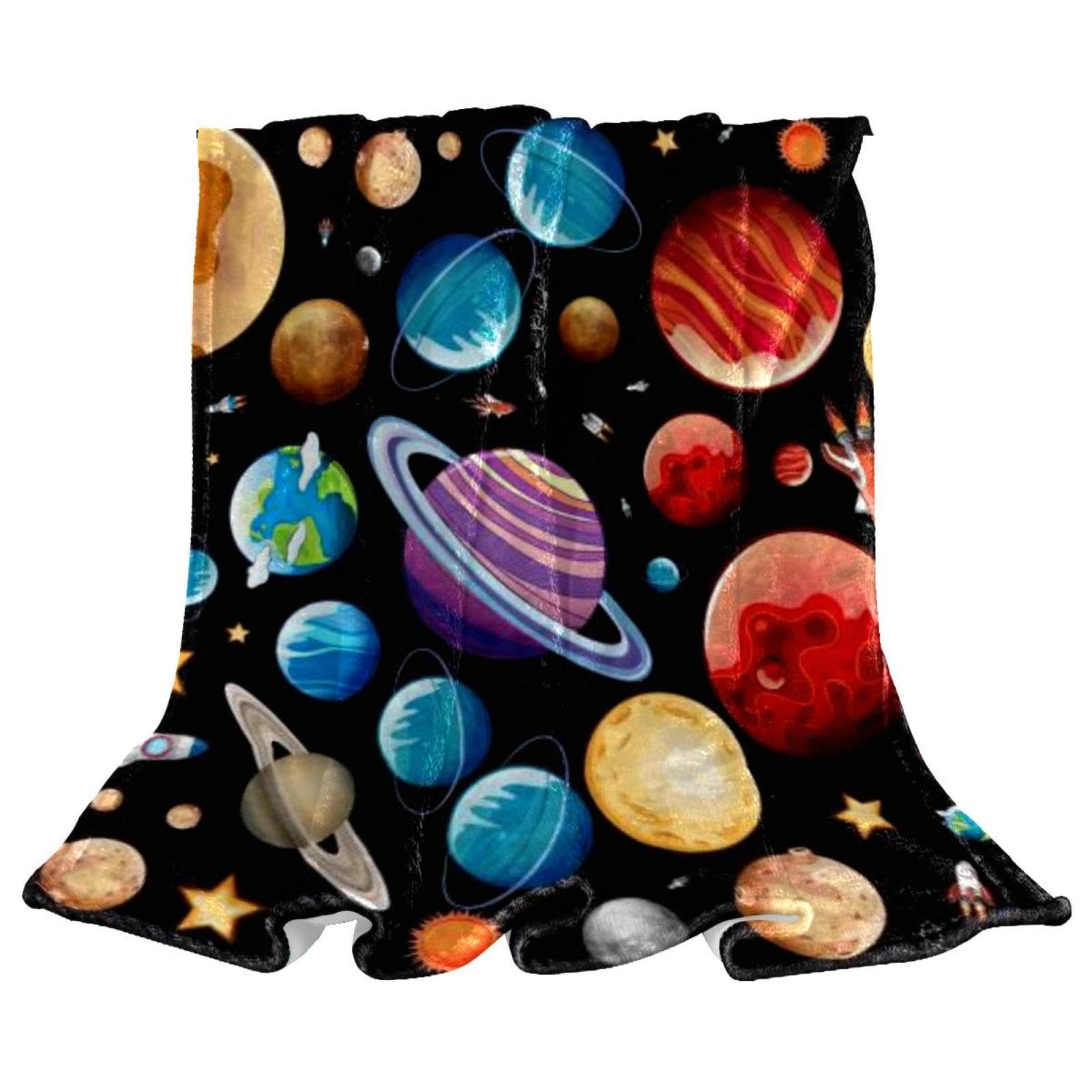 Couverture polaire de l'espace pour s'endormir sous les étoiles