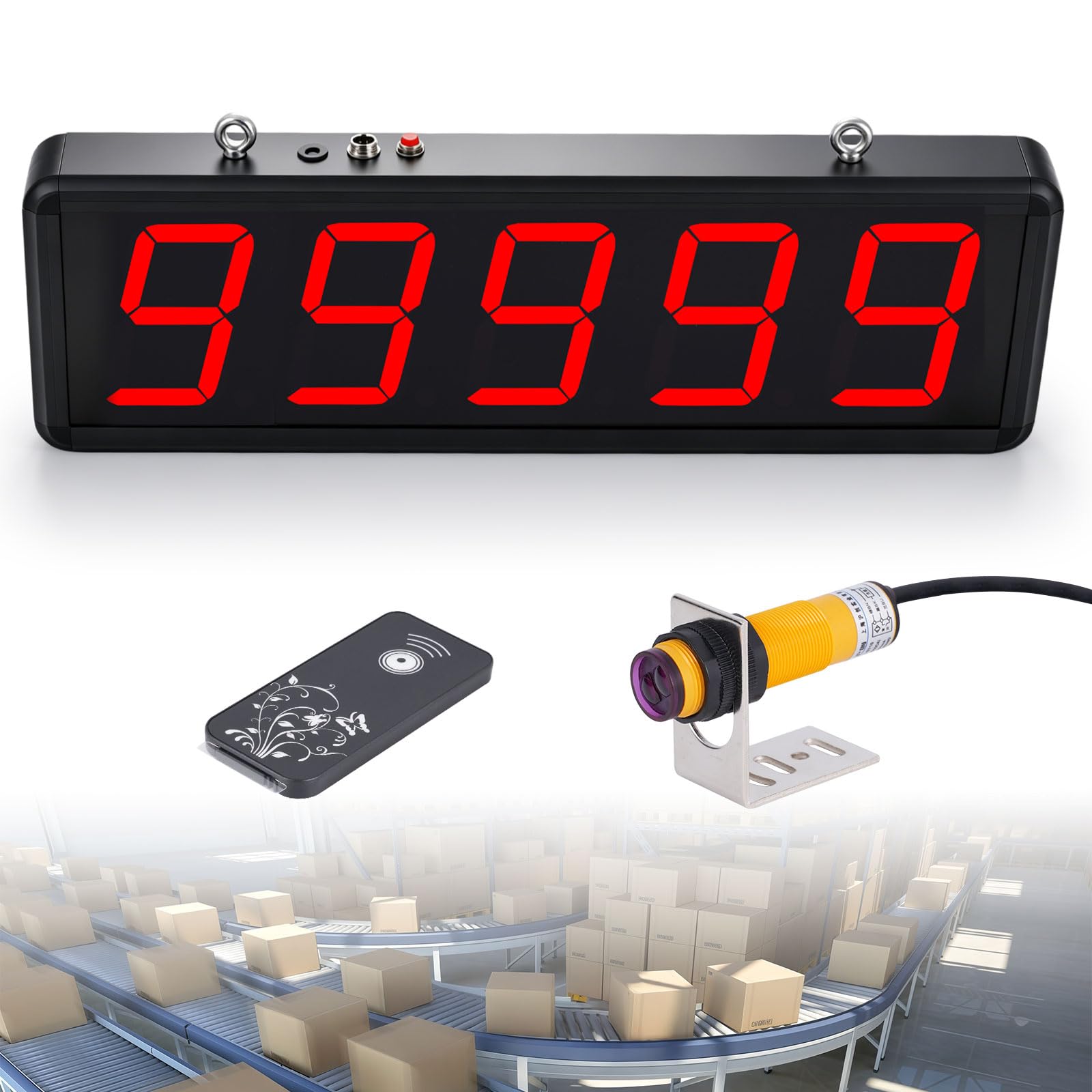 Compteur numérique infrarouge à LED, compteur 5 chiffres jusqu'à 99999