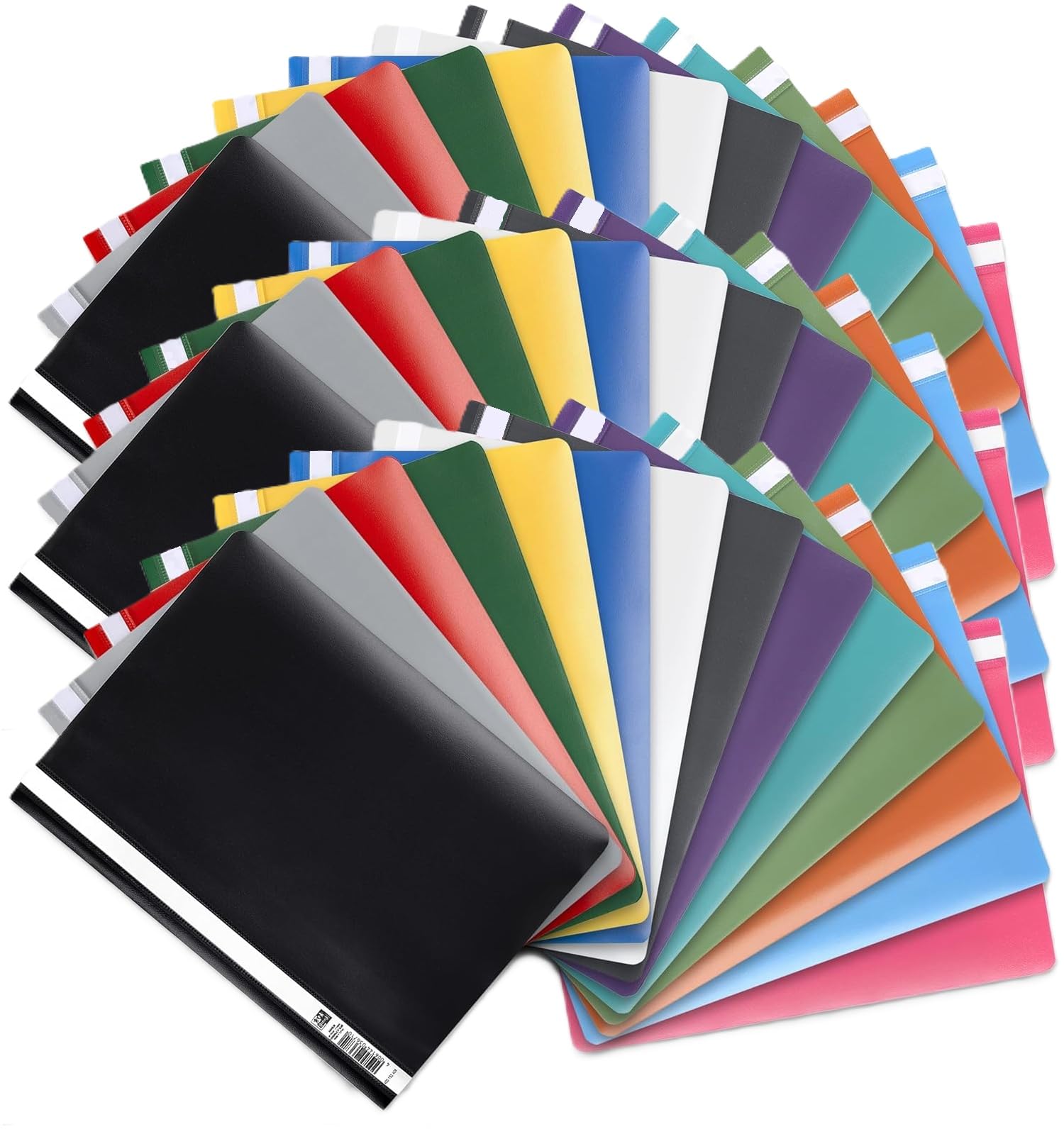 Oxford Schnellhefter A4, aus PP, Kunststoff, für ca. 160 DIN A4-Blätter (Klassisch, 14 Farben, 3 Packungen)