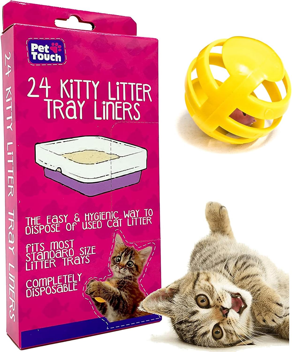 Pet Touch 24 Kitty Cat Litter Trays Liners Cat Tray Liners Fits To