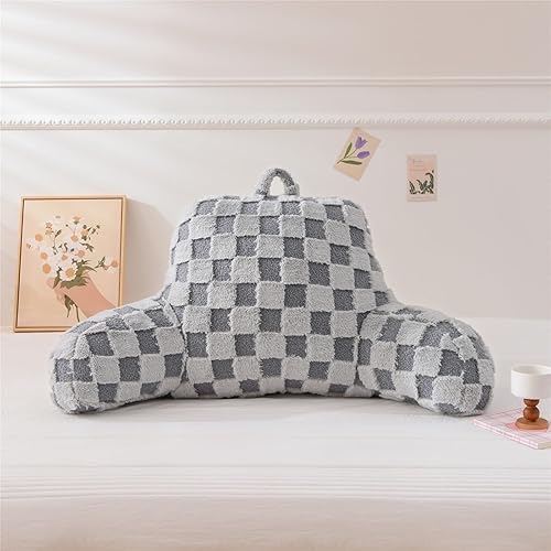 Meeting Story Almohada de lectura estándar para sentarse en la cama, almohada de espuma viscoelástica triturada para silla, almohadas de lectura y