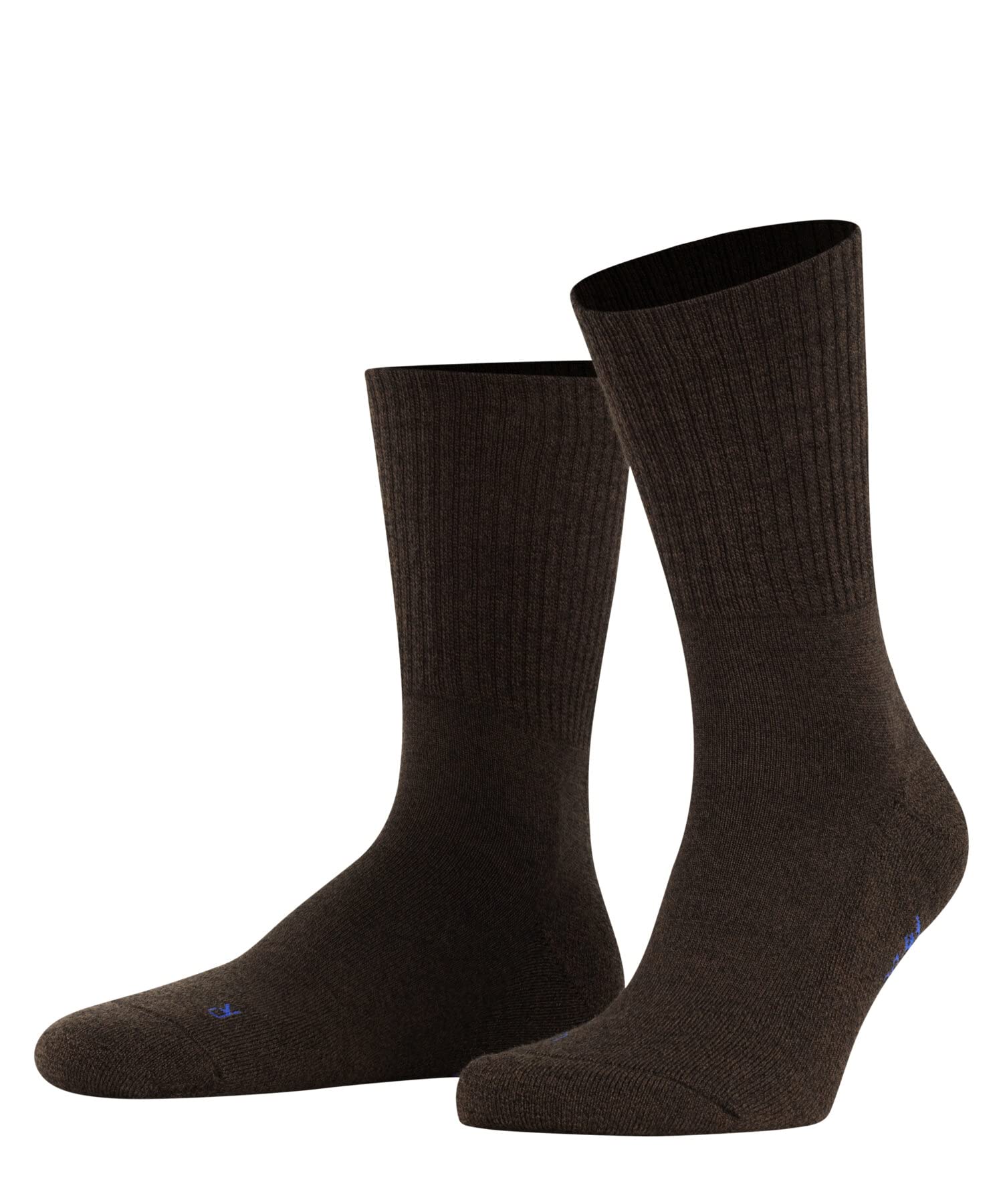FALKE Unisex Walkie Light U So Wool Plain 1 Pair Socks, Brown Dark 5450, 8-9