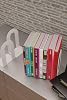 Risingmaber Decorative White Classic Metal Book Holder, Book Support (Binary Set) MK4B