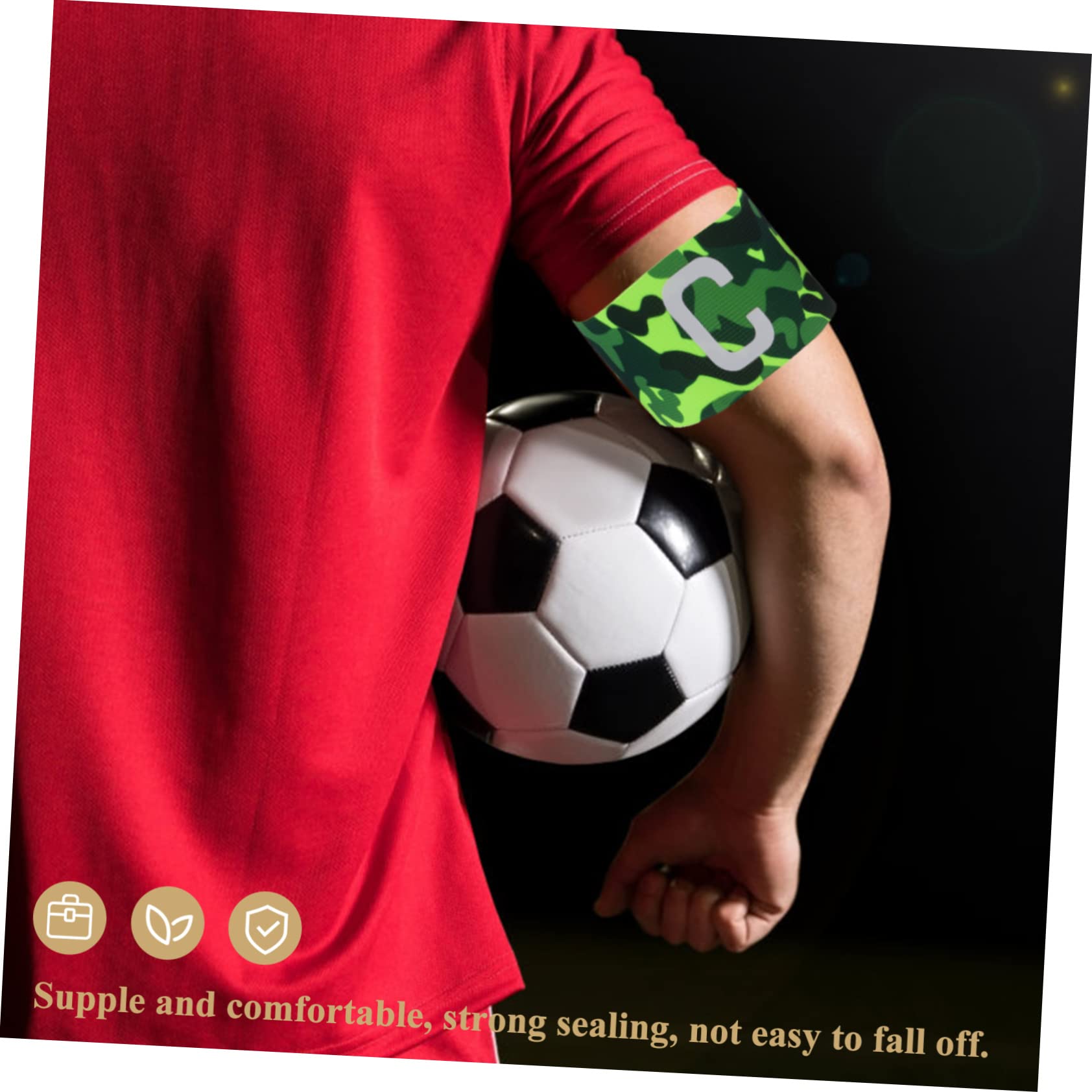 ifundom Brazalete De Equipo De Futbol Brazalete Elástico De De Fútbol Brazalete Deportivo Ajustable Brazalete De Fútbol Ajustable Brazalete Profesional