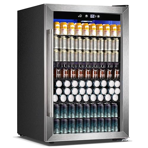 COWSAR Refrigerador de vino de 4.5 pies cúbicos de 37 botellas, enfriador de vino independiente aprobado por ETL, refrigerador de bebidas de 145