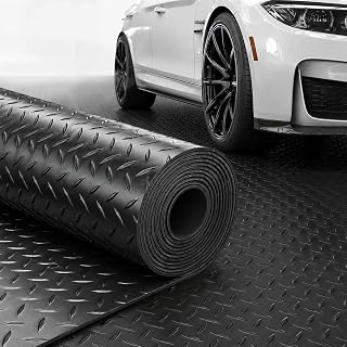 4x10 FT Garage Floor Mat, 2.8mm Thickened (Black)