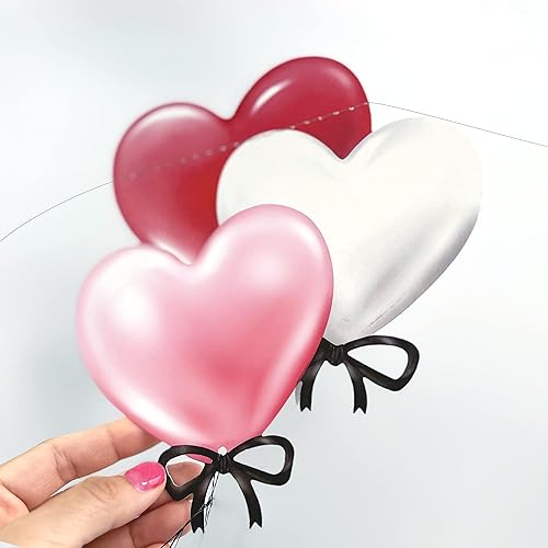 Miniatura 2 de LOVE YOU - Guirnalda de corazón para decoración del día de San Valentín corazón boda aniversario telón de fondo feliz día de la madre