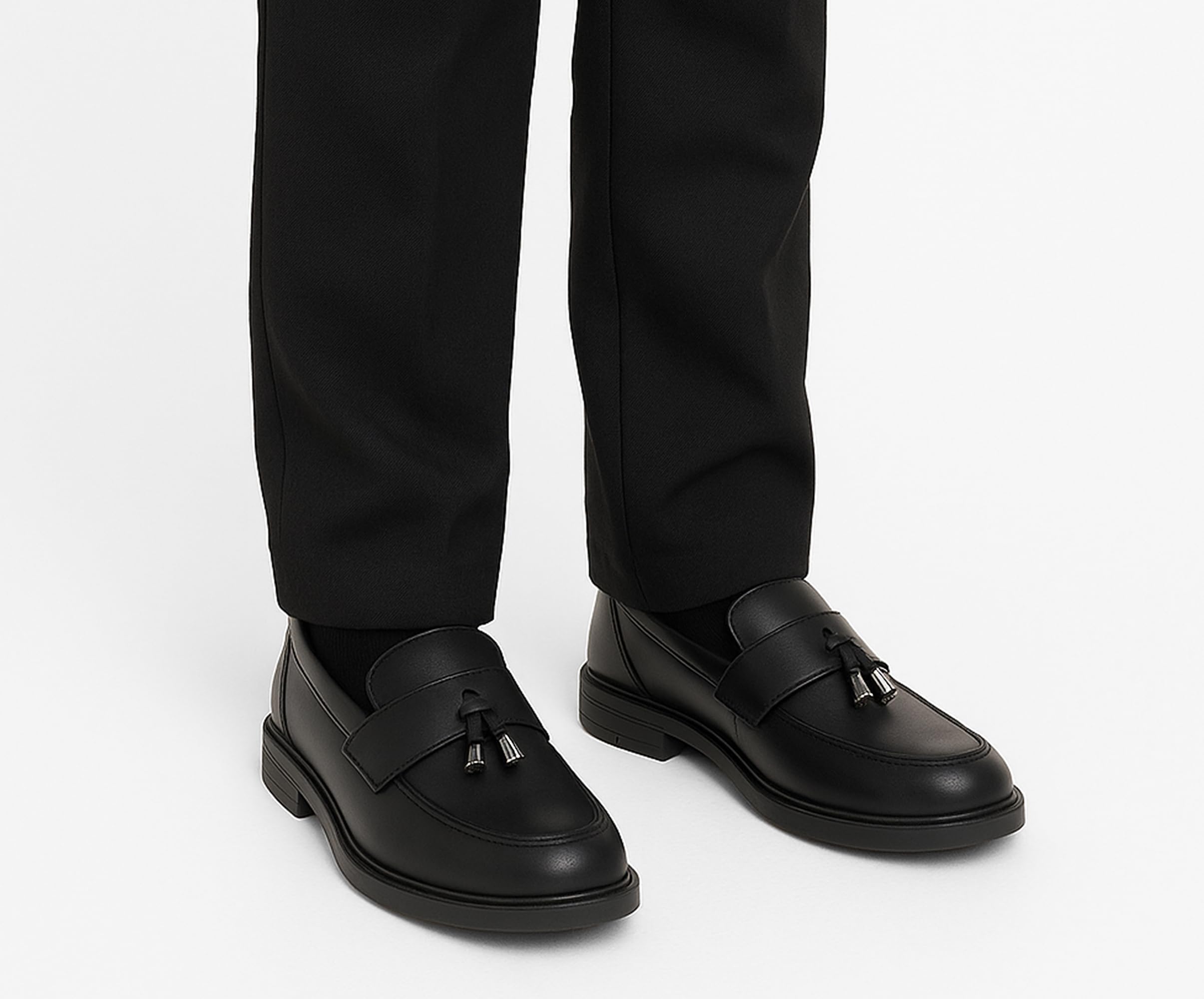 SIRRI Mocassini con Nappe Slip-on Ragazzi, in Vernice e Tessuto Opaco, Eleganti e Formali