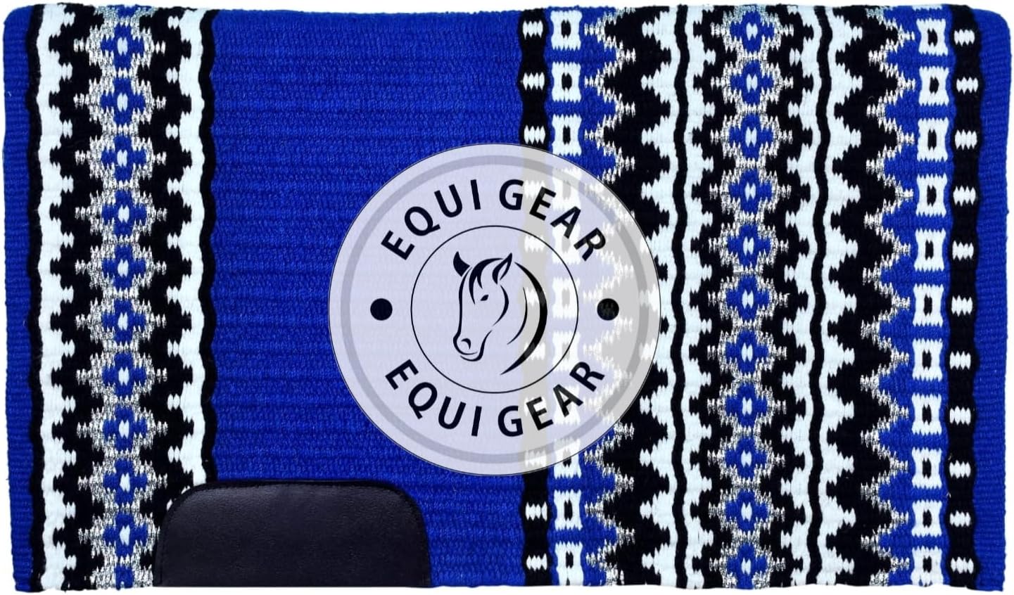 Western Show Horse Saddle Blanket New Zealand Wool Western Design Handmade Saddle Blanket Top Wool Pad Sensor Flex (Customization Available) IZ37