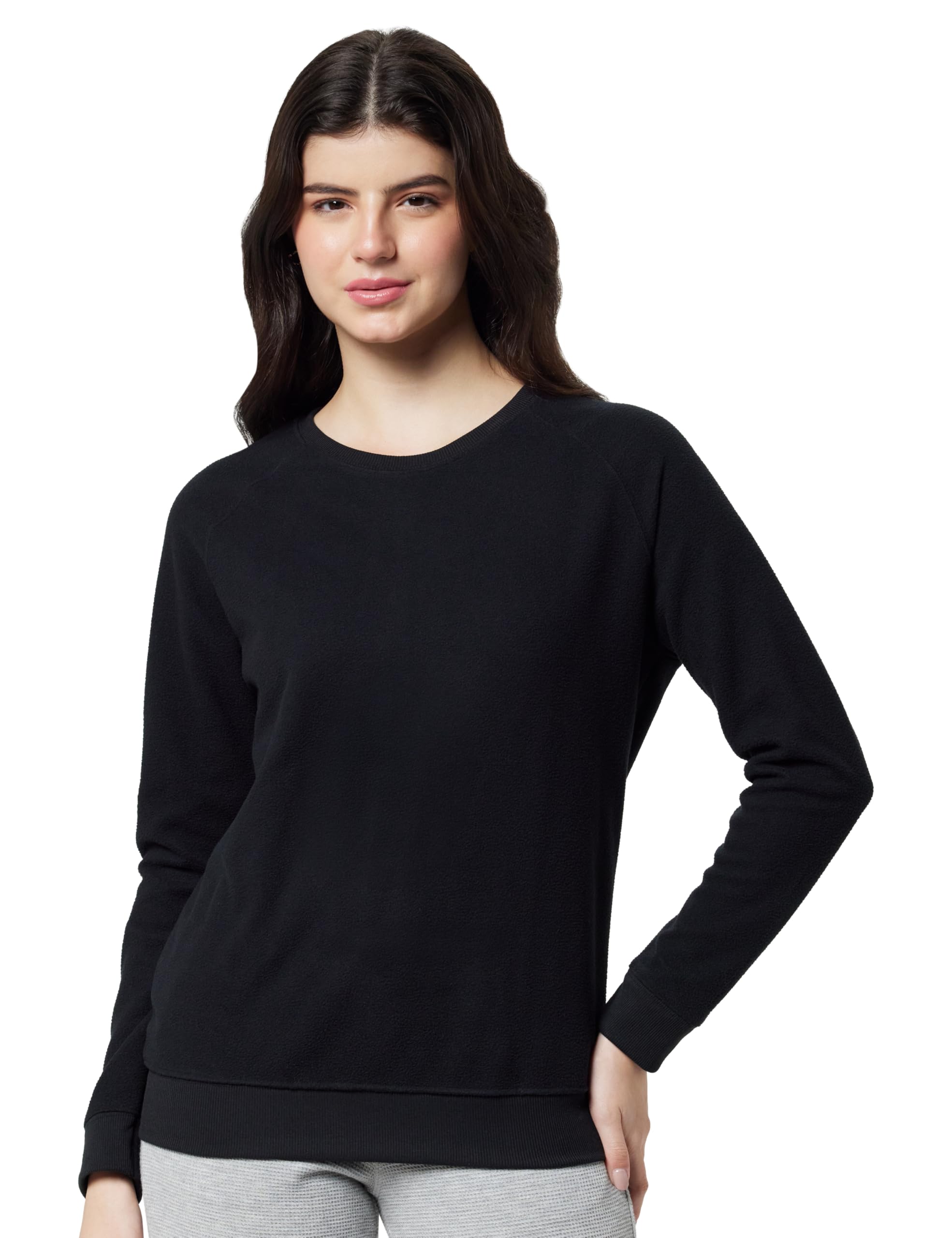 Full Sleeve Round Neck Regular Length Slip On Sweatshirt for Women - Graphic Print, Relaxed Fit - E079-image-9