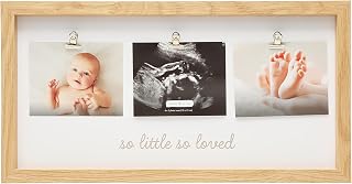 Kate & Milo So Little So Loved Sono & Photo Clip Frame, Baby Keepsake, New and Expecting Mom Gift, Ultrasound Picture Frame