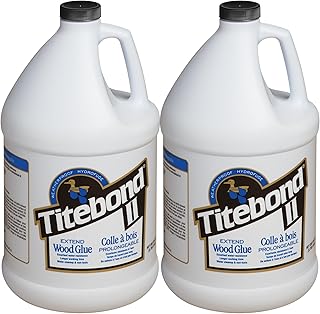 II Extend Wood Glue, Water-Resistant, Longer Assembly Time, Woodworking, Home Repair, Interior/Exterior, Gallon 2-Pack 4136